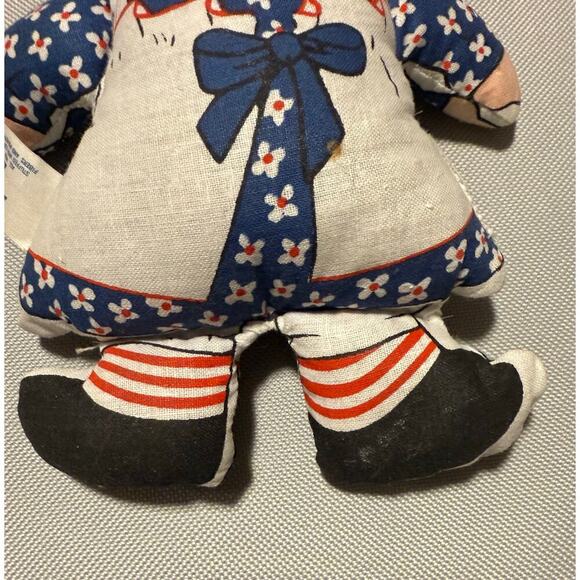 Raggedy Ann Knickerbocker Mini Beanie Doll Vintage 6” - Picture 2 of 5